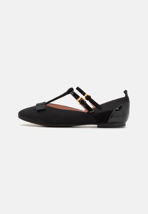 MULTIMA - Ballerina's met enkelbandjes - noir
