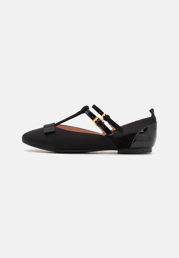 MULTIMA - Ankle strap ballet pumps - noir