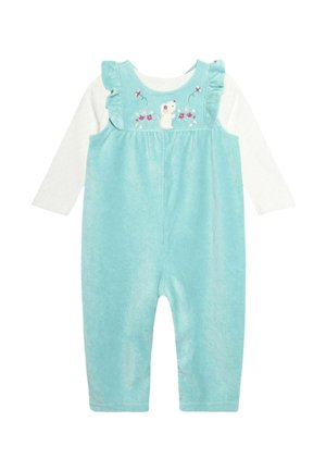 MOUSE APPLIQUÉ SET- REGULAR FIT - Kantáros nadrágok - duck egg
