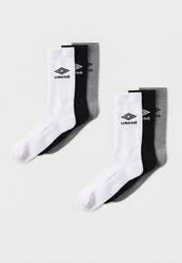 LOGO UNISEX 6 PACK - Nogavice - black/white/grey