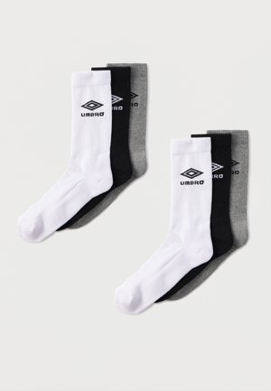 LOGO UNISEX 6 PACK - Ponožky - black/white/grey