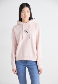 Calvin Klein Jeans MONOLOGO REGULAR HOODIE - Džemperis su gobtuvu - rose