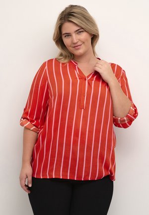 SIDA - Bluză - fiery red pink frosting stripe