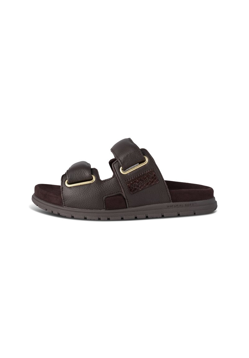 Woden LISA - Pantolette flach - chocolate/braun - Zalando.at