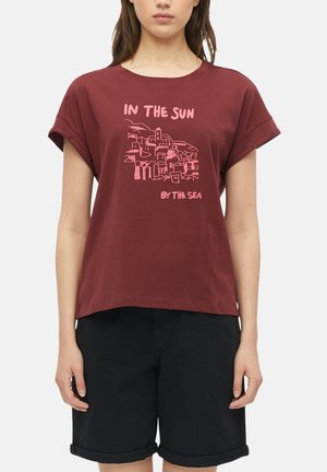 s.Oliver, T-SHIRT - T-shirt imprimé - rot