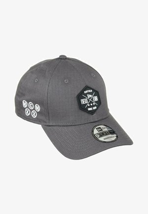 New Era, RUBBER HEX PATCH 9FORTY ADJUSTABLE - Cap - grau