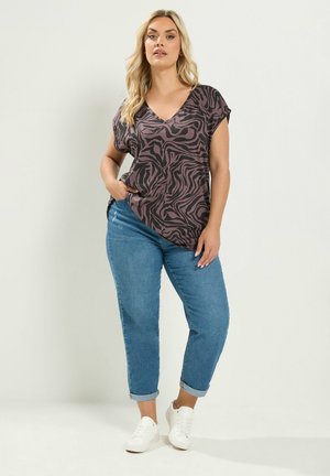 Yours Clothing, PLUS SIZE CASUAL TOPS 2 PACK - Print T-shirt - multi