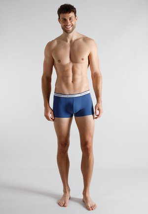 TOM TAILOR, TOM TAILOR HERREN HIP PANTS 2ER PACK - Kurze Boxershorts - blau-dunkel-uni