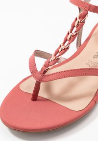 Tamaris T-bar sandals - pale ruby
