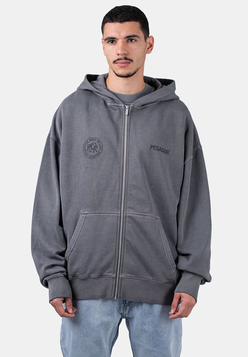 Pegador Sweater met rits grijs