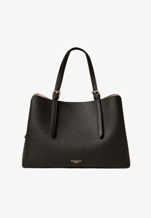 TWINSET, TOTE GRANDE SFODERATA - Shopping bag - nero rosa