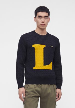 Lacoste, Jumper - dark navy blue/honey