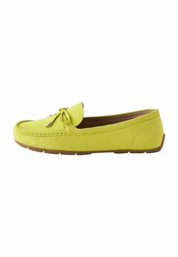 Next - FOREVER COMFORT BOW DRIVER REGULAR FIT - Mocassins - lime green Miniatuurafbeelding 1