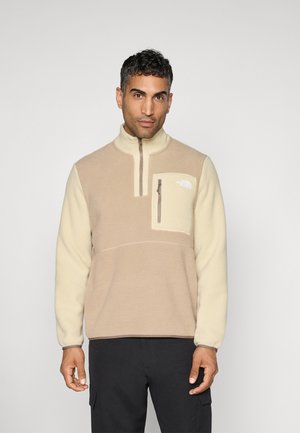 The North Face YUMIORI 1/4 ZIP - Pulover iz flisa - mushroom grey/gravel/mocha brown