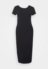 Calvin Klein Jeans OPEN BACK DRESS - Vestido de malha - black