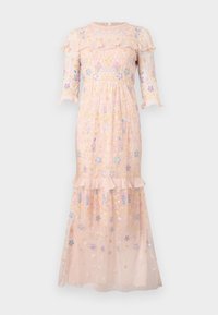 FLOWERBED EMBROIDERY ANKLE GOWN - Festklänning - apricot