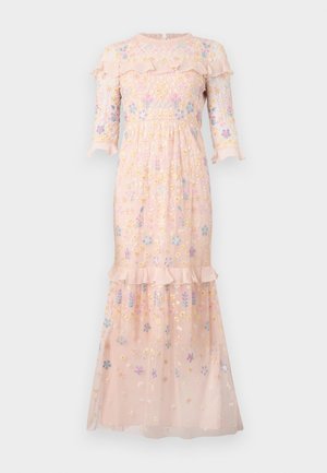 Needle & Thread FLOWERBED EMBROIDERY ANKLE GOWN - Gallakjole - apricot
