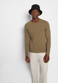 Tommy Hilfiger STRETCH SLIM FIT - Camisola de manga comprida - faded military