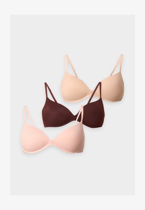 Anna Field by Zalando, 3 PACK - Soutien-gorge à balconnet - brown/beige/pink