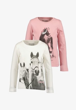 2ER PACK - Top s dlouhým rukávem - offwhite rosa