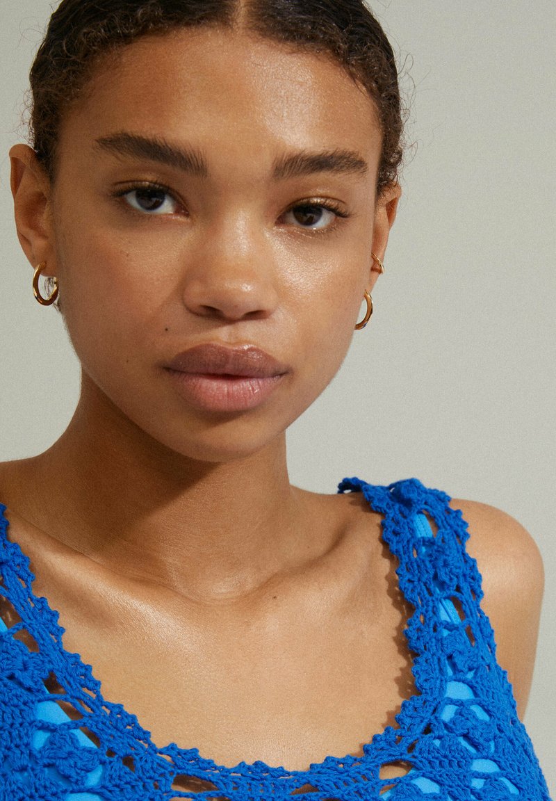 Pilgrim PAUSE UNISEX RECYCLED EAR CUFF HOOP Ohrringe gold plated