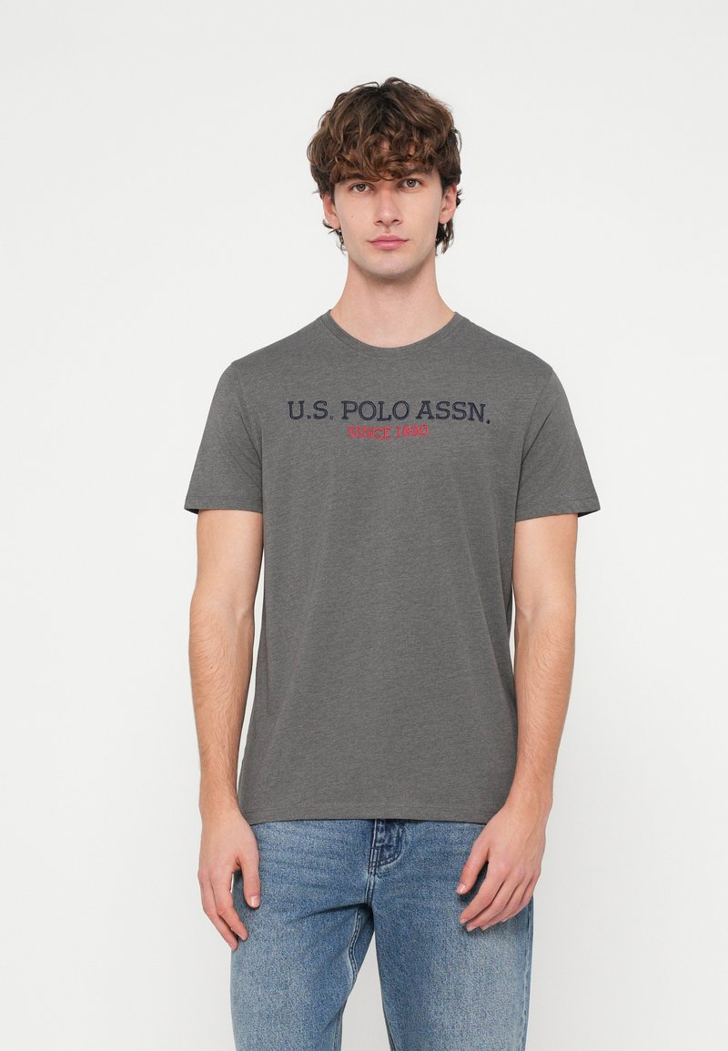 U.S. Polo Assn. T-shirt print donkergrijs