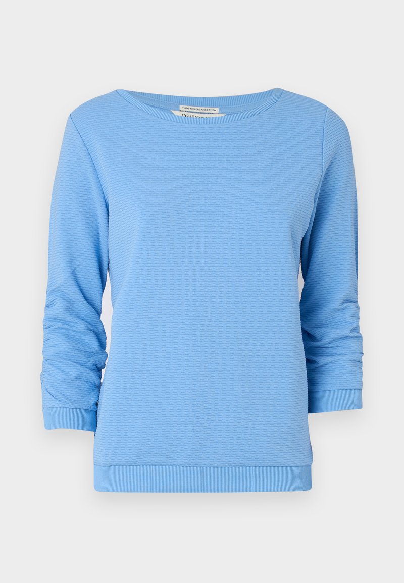 TOM TAILOR DENIM STRUCTURED Sweatshirt light blue