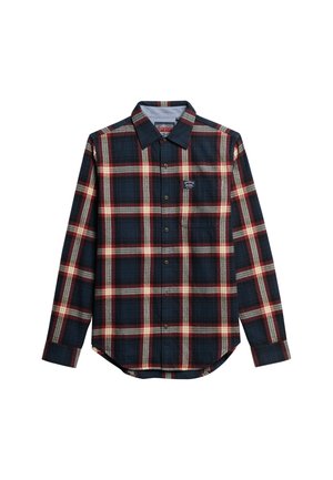 Superdry LONG SLEEVE LUMBER - Shirt - oregon check navy