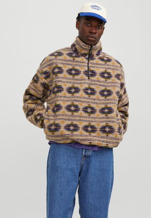 Jack & Jones JORDIAMOND  - Fleece jacket - crockery