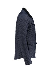 Prošívaná námořnická bunda se hladkým povrchem, zapínáním na zip a boční kapsou. Má kordový límec a diamantový vzor.