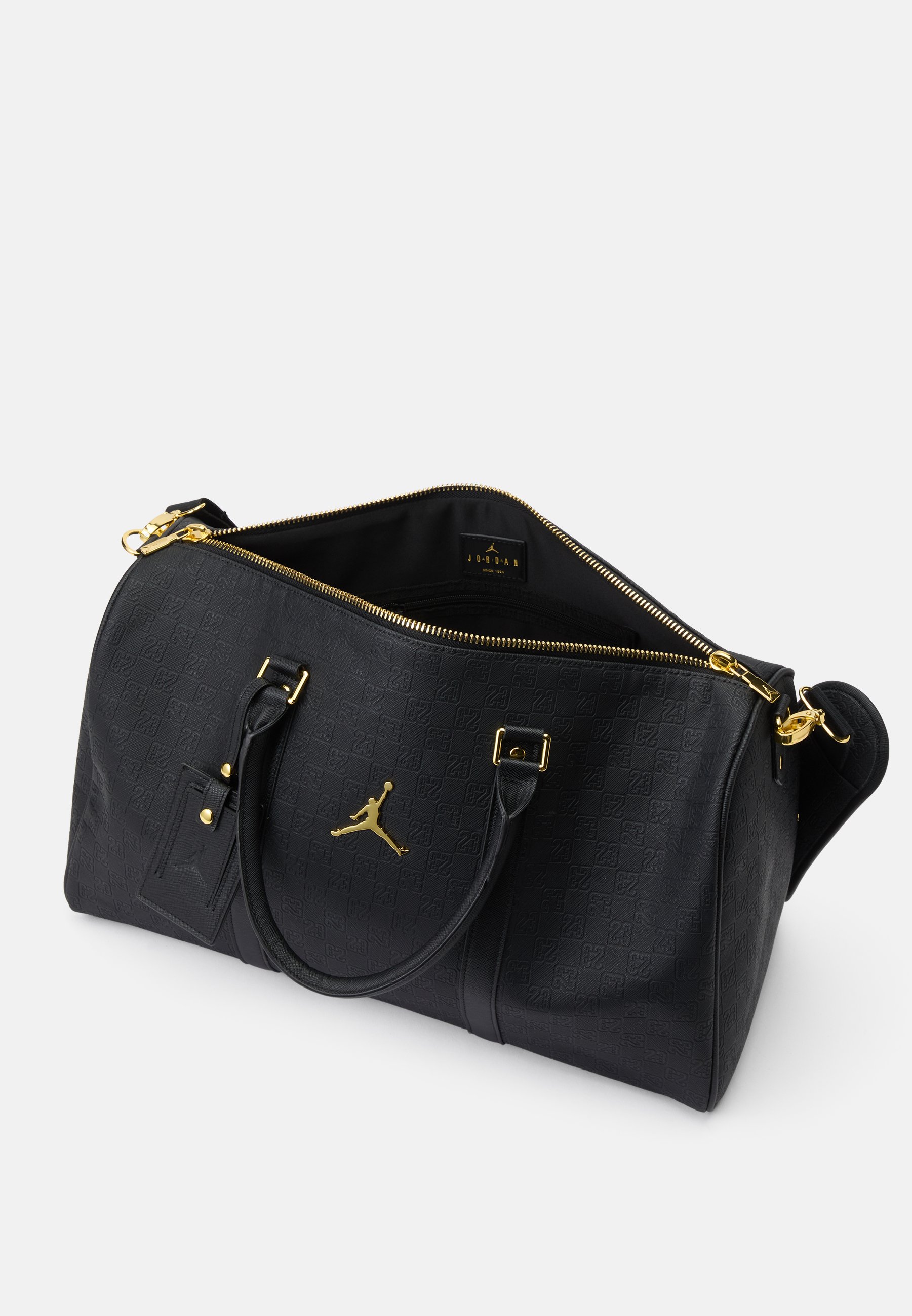 Jordan MONOGRAM DUFFLE BAG MEDIUM UNISEX - Holdall - black/gold
