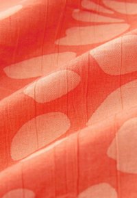 Next GATHERED SHORT SLEEVE TEXTURED BOXY  PETITE - Camicetta - orange print