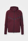 TECH FLEECE - Majica s kapuljačom i patentnim zatvaračem - burgundy crush/black