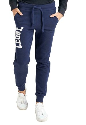 LEONE 1947, TROUSERS - Pantalon de survêtement - blue-navy blue solid
