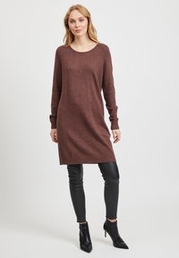 VILA VIRIL DRESS - Strikkjoler - puce