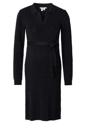 LONG SLEEVE - Vestido de malha - black ink