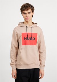 HUGO - DURATSCHI - Hoodie - medium beige Miniatuurafbeelding 1