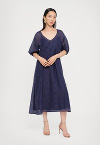 Stine Goya Jurk dark blue/donkerblauw