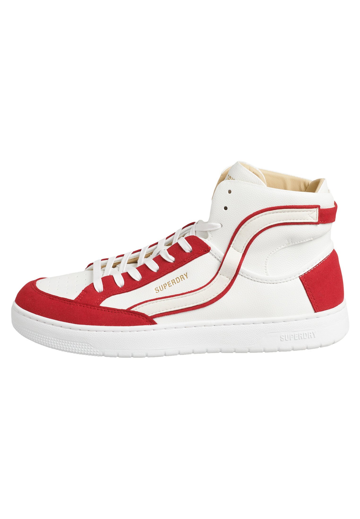 Superdry VINTAGE - Baskets montantes - white campus red/rouge - ZALANDO.FR
