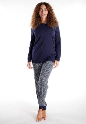 Pyjama set - blau mittel allover