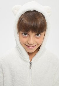 Terranova ZIPPED HOODIE - Giacca in pile - bianco lana