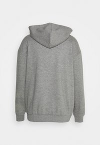 Felpa grigia con cappuccio, dal taglio rilassato, maniche lunghe e polsini a costine. Tessuto morbido, design minimalista e senza loghi visibili.