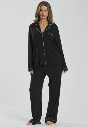 LONG SLEEVE TRADTIONAL AND LONG PANT - Conjunto de pijama - BLACK