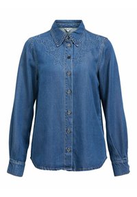 BESTICKTES - Chemisier - medium blue denim