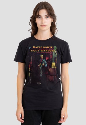 DAVID BOWIE ZIGGY STARDUST ALBUM - Print T-shirt - black