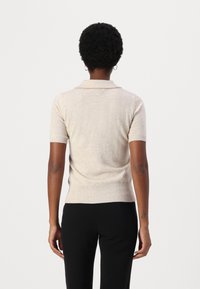 pure cashmere SHORT SLEEVES - Pulover - oatmeal