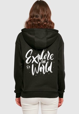 WORDING-EXPLORE THE WORLD EVERYDAY - Kapuzenpullover - black