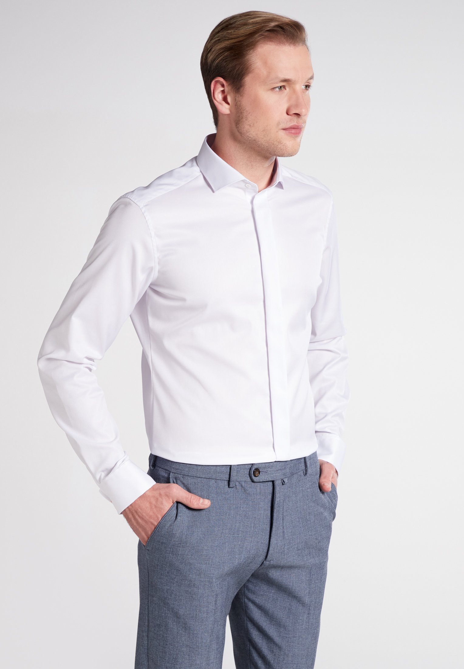 Eterna SLIM FIT - Formal shirt - weiß 