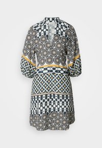 STYLE RAGLAN SLEEVES BELTED AT WAIST PRINTED - Vestito casual - white/multi-color
