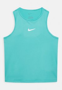 Nike Performance DF TANK UNISEX - Top - washed teal/white